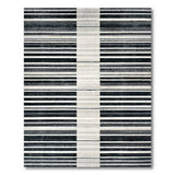 Bold Black White Striped No. 64 Area Rug