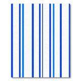 Bold Blue Vertical Stripe Area Rug