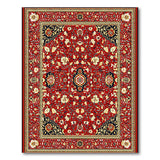 Luxurious Red Persian Floral Area Rug