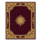Red Gold Ornate Medallion Persian Area Rug