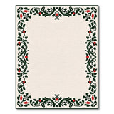 Red Vintage Red Floral Border Area Rug