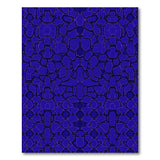 Purple Geometric Hexagon Mosaic Rug