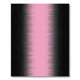 Modern Pink Black Halftone Gradient Area Rug