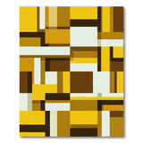 Geometric Modern Yellow Bold Yellow Geometric Abstract Area Rug