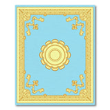 Elegant Light Blue Persian Medallion Area Rug