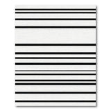 Geometric Modern Black and White Bold Black White Geometric Stripe Area Rug