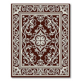 Ornate Maroon Persian Area Rug