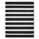 Bold Black White Striped No. 48 Area Rug