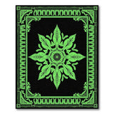 Green Ornate Green Mandala Area Rug