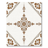 ODIKA Ornate Brown Floral Area Rug