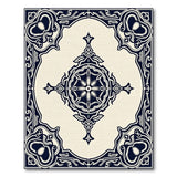 Ornate Black Persian Mandala Area Rug