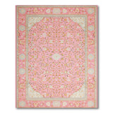 Traditional Persian Elegant Pink Persian Floral Area Rug