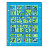 Cartoon City Roads Play Rug