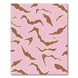 Vibrant Pink Wavy Abstract Abstract Area Area Rug