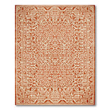 Orange Terracotta Geometric Southwestern Rug