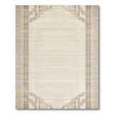 Beige Heritage Tribal Arch Border Rug