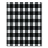 Geometric Modern Classic Black White Gingham Check Area Rug