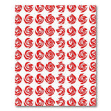Abstract Area Red Bold Red Swirl Abstract Area Rug