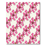 Vibrant Pink Lily Floral Area Rug