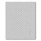 Modern Grey Hexagon Grid Area Rug