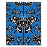 Vivid Blue Butterfly Fern Area Rug