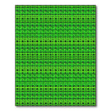 Green Shamrock Geometric Area Rug