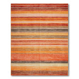 Sunset Striped Multi-Color Area Rug
