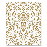 Floral Vintage Elegant Gold Damask Floral Area Rug