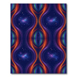 Rainbow Cosmic Wave Area Rug