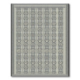 Heritage Tribal Black White Geometric Heritage Tribal Area Rug