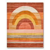 Arched Sunset Multi-Color Geometric Area Rug