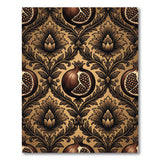 Pomegranate Damask Pattern Area Rug