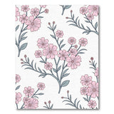 Pink Delicate Pink Blossom Floral Area Rug