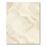 Wavy Beige and Neutral Wavy Beige Abstract Area Rug