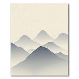 Misty Layered Mountains Area Rug