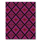 Purple Purple Heritage Tribal Geometric Rug