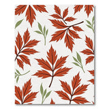 Red Maple Leaves Pattern Area Rug