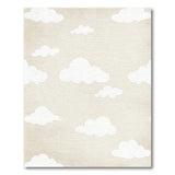 Dreamy White Clouds Beige Area Rug