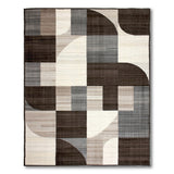 Geometric Modern Geometric Neutral Area Rug
