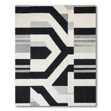 Bold Geometric Black White No. 7 Area Rug