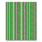 Festive Candy Cane Swirl Green Area Rug