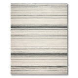 Modern Black White Striped Black and White Area Rug