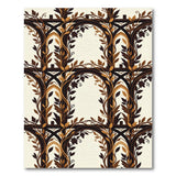 Arched Vine Floral Gothic Area Rug