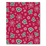 Festive Red Holly Ornament Area Rug