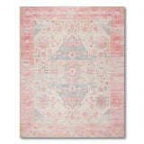 Pink Distressed Vintage Area Rug