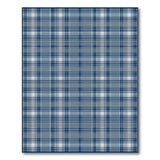 Navy Blue Plaid Area Rug