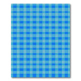 Blue and White Gingham Check Area Rug