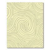 Hypnotic Swirl Geometric Beige Area Rug