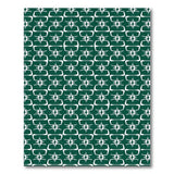 Green Geometric Starburst Area Rug
