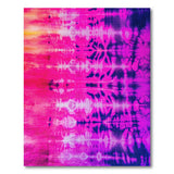 Vibrant Pink Purple Tie-Dye Boho Area Rug